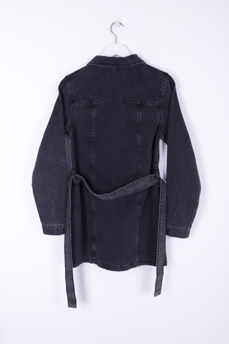 Belted Snap Denim Dress