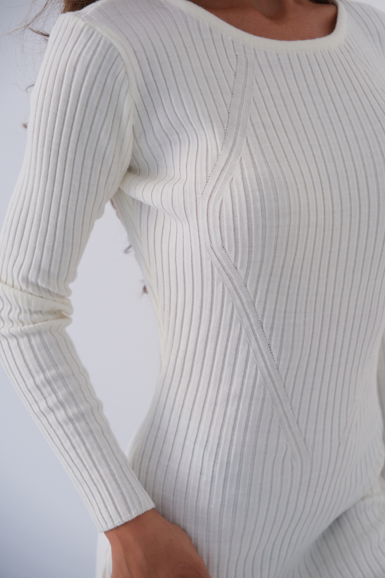 Slit Knit Dress
