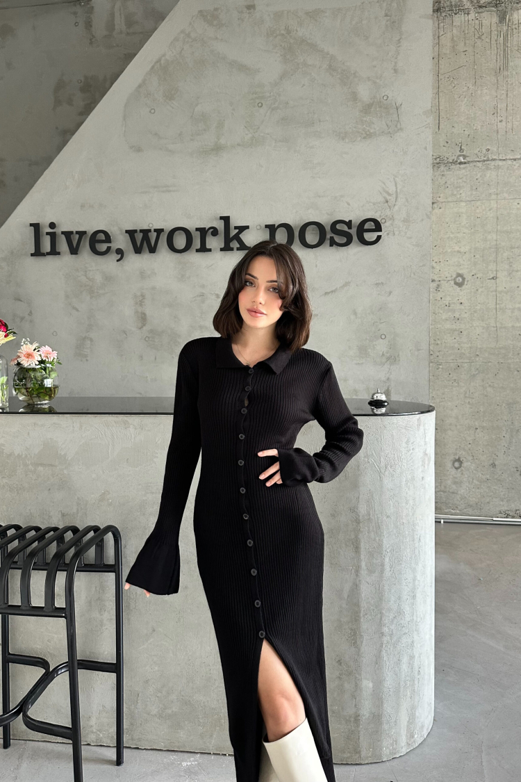 Buttoned Dress