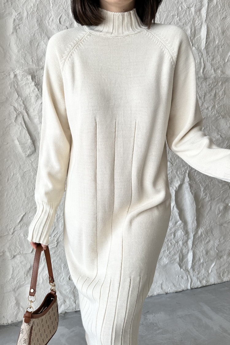 Mixed Ribbed Dress