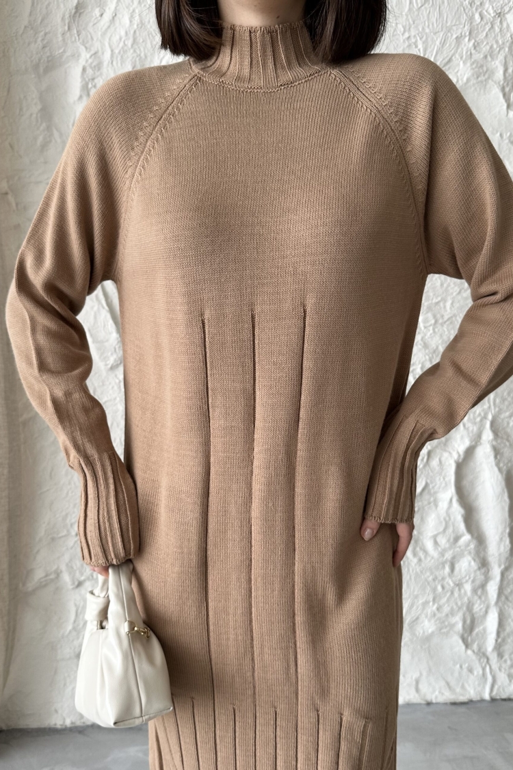 Mixed Ribbed Dress