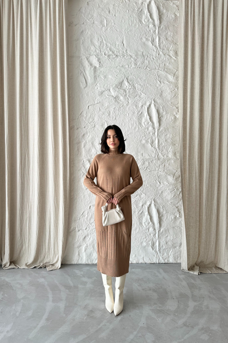 Mixed Ribbed Dress