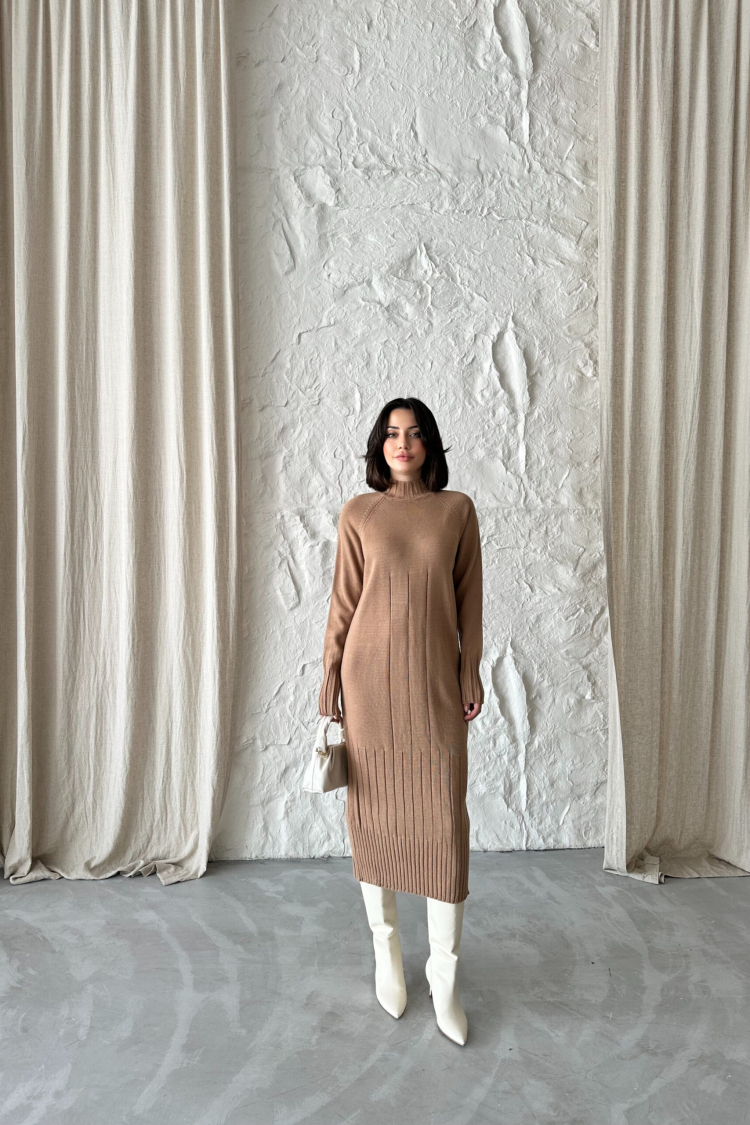 Mixed Ribbed Dress