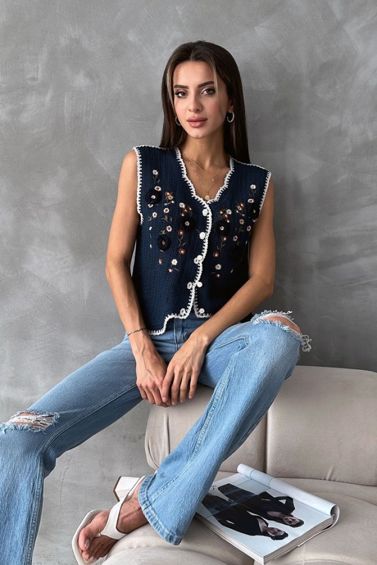 Embroidered Vest