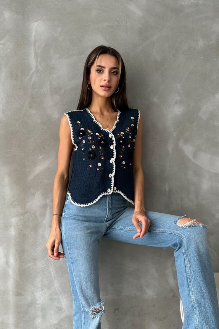 Embroidered Vest