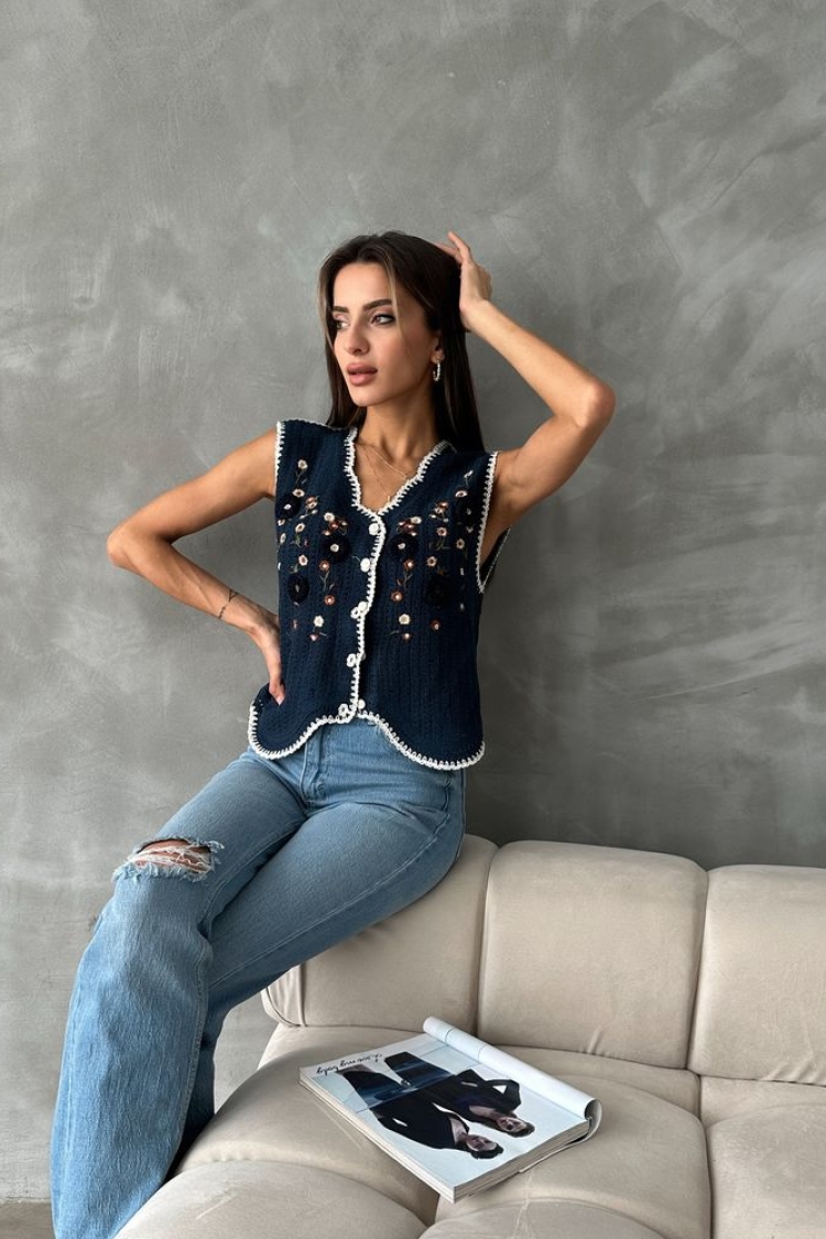 Embroidered Vest