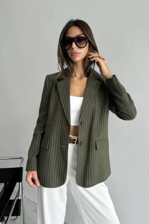 Single Breasted Double Breasted Jacket - Cream Rouge - Globality Store - Women Clothes Wholesale Turkey