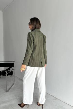 Single Breasted Double Breasted Jacket - Cream Rouge - Globality Store - Women Clothes Wholesale Turkey