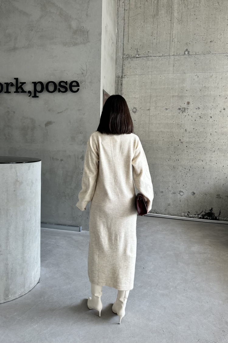 Polo Collar Raised Dress