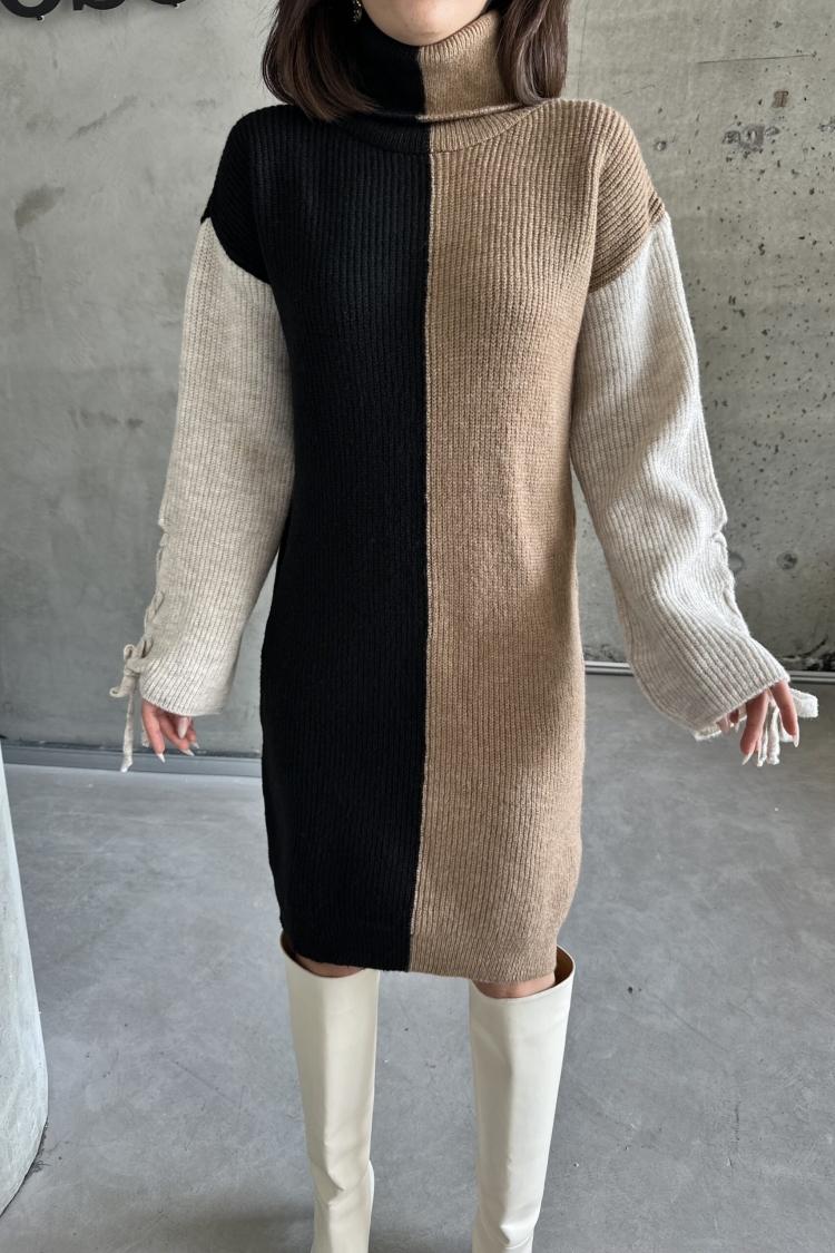 Two-Tone Raised Dress
