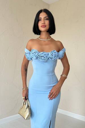 Madonna Collar Rose Dress - Baby - Elisa - Globality Store - Women Clothes Wholesale Turkey