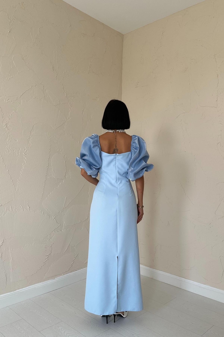 Embroidered Sleeve Garnish Dress - Baby