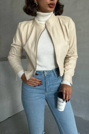 Leather Jacket - Topshow - Globality Store - Women Clothes Wholesale Turkey