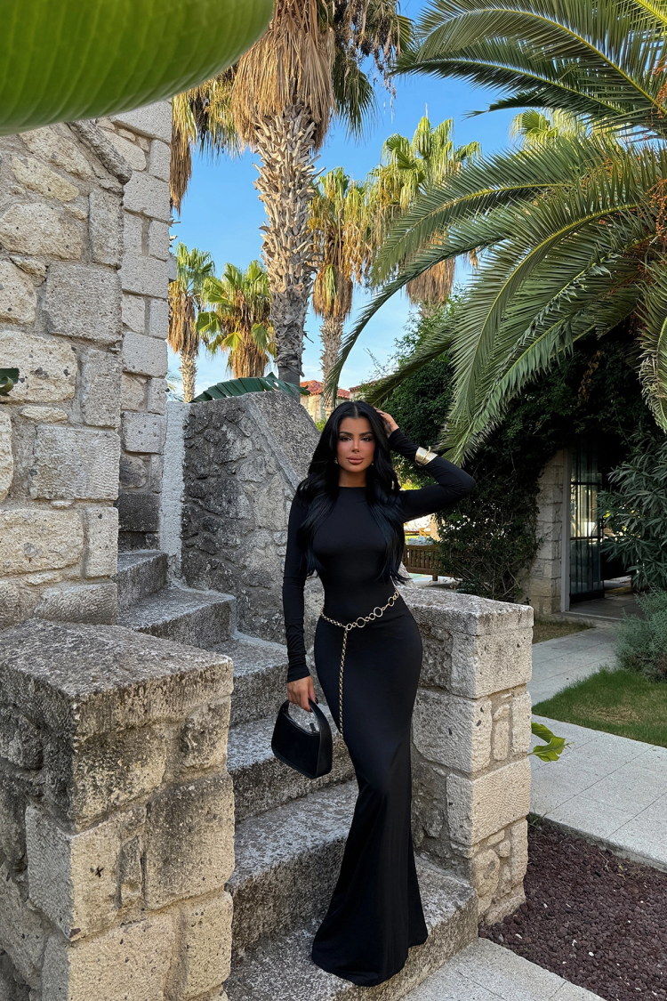 Long Sleeve Basic Dress