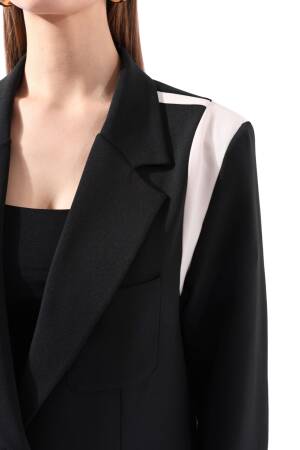 Wholesale Duo Double Breasted Jacket Black - Black - Reyon - Globality Store - Women Clothes Wholesale Turkey