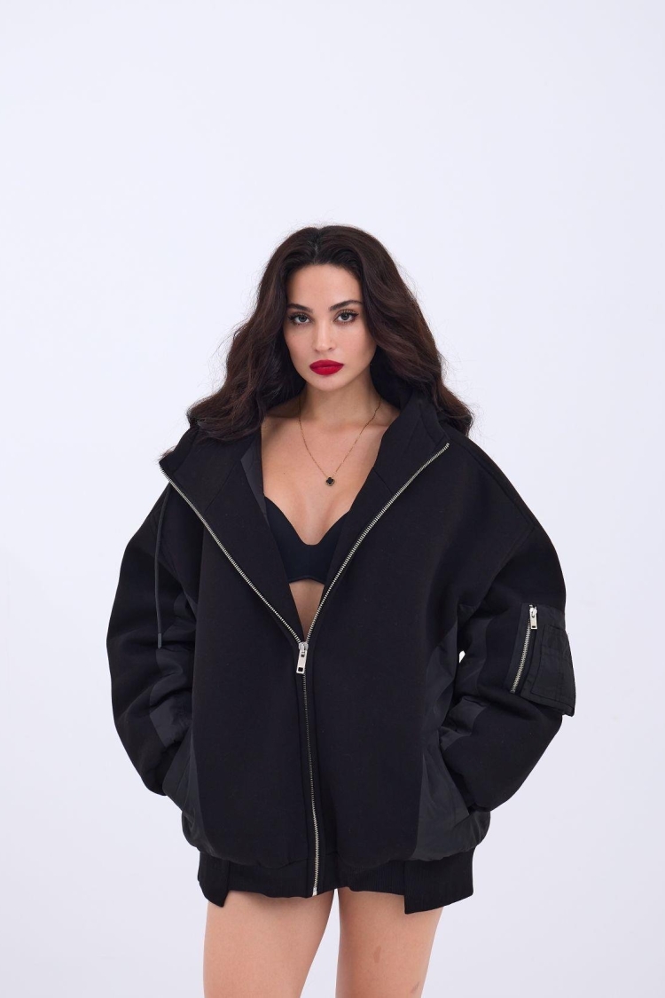 Coat - Black - Fame - Globality Store - Women Clothes Wholesale Turkey