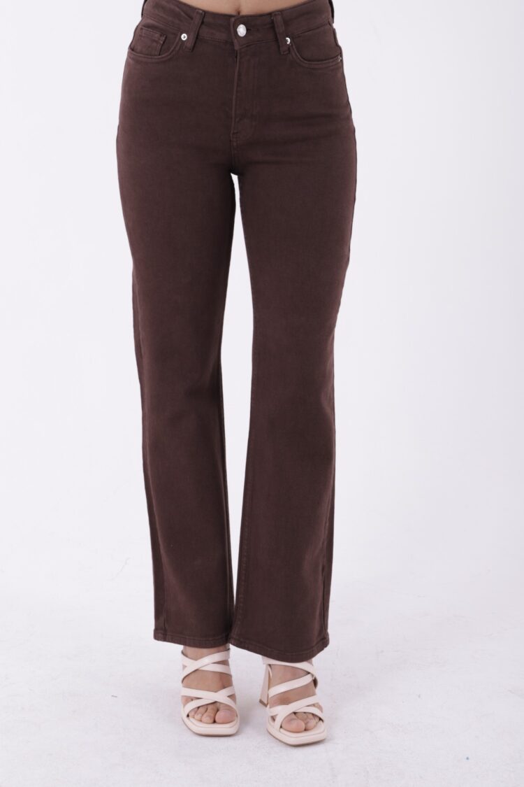 Stitched Wide Leg Relax Jeans