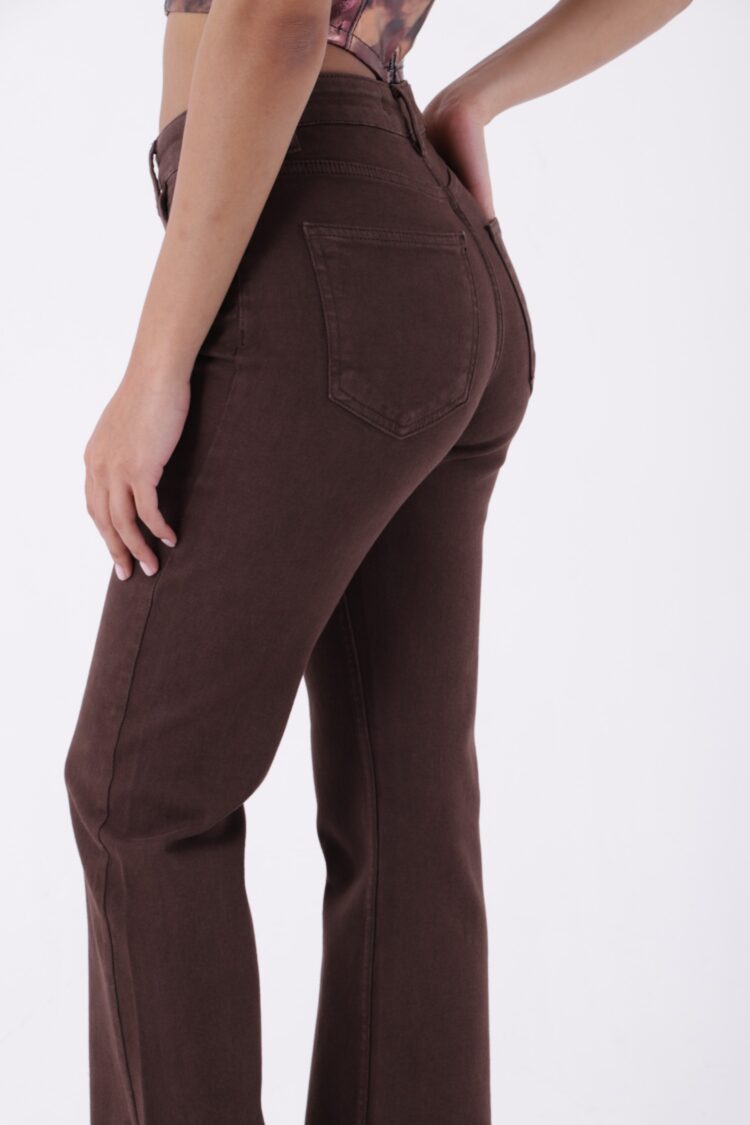 Stitched Wide Leg Relax Jeans