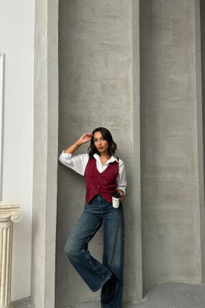 Suede Vest - Topshow - Globality Store - Women Clothes Wholesale Turkey