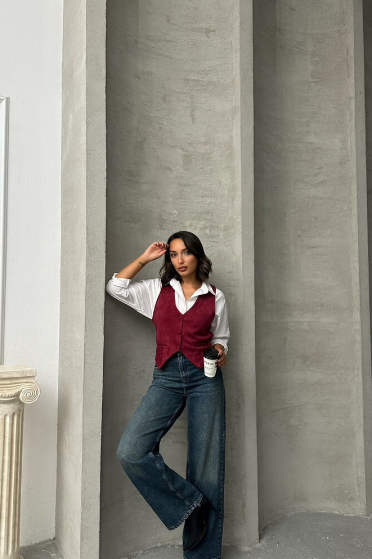 Suede Vest