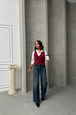 Suede Vest - Topshow - Globality Store - Women Clothes Wholesale Turkey