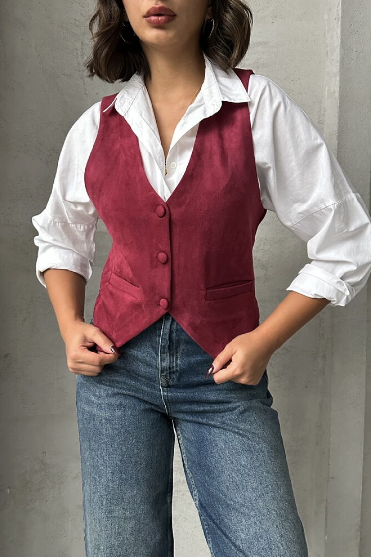 Suede Vest