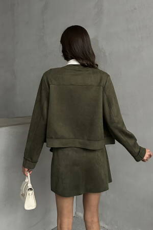 Pocket Detailed Suede Jacket - Topshow - Globality Store - Women Clothes Wholesale Turkey
