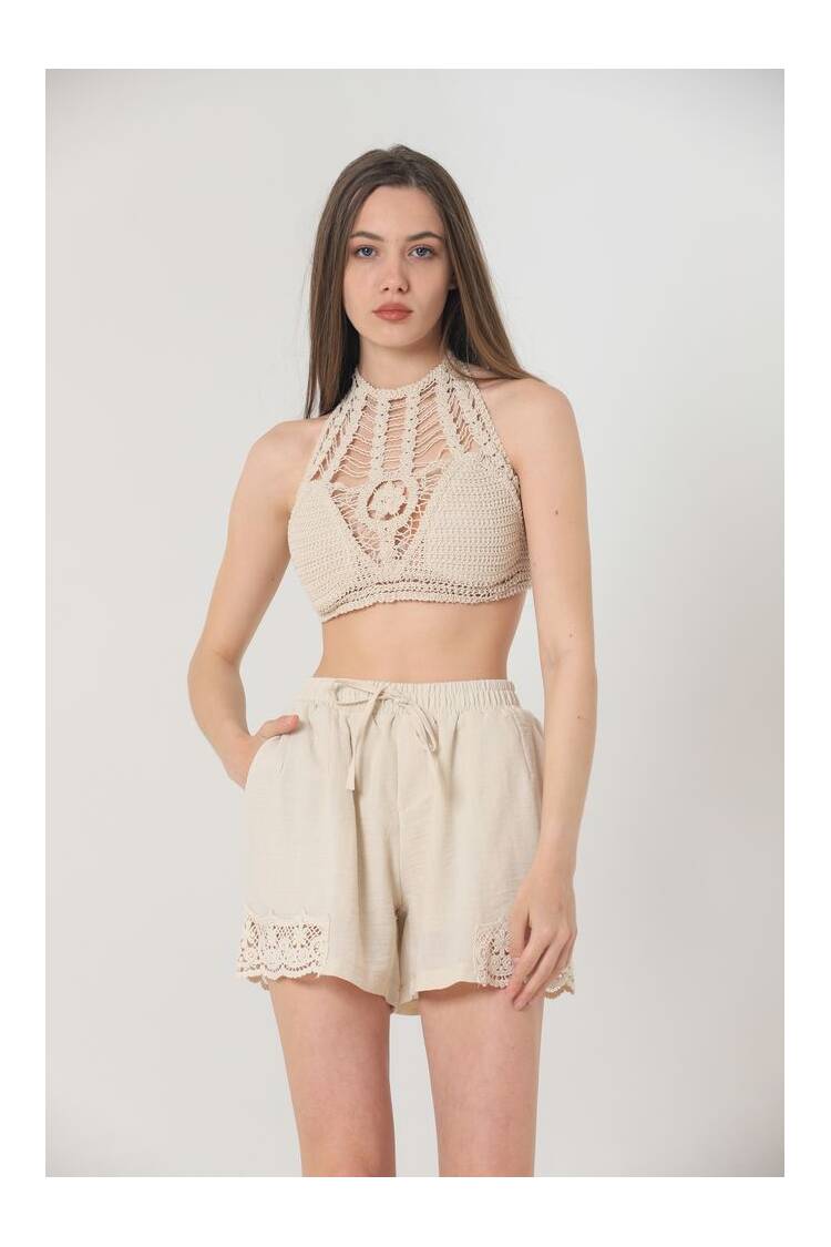 Lace Bikini Top - Raw - Brand: Topshow - Women's Clothing Wholesale - Globality Store