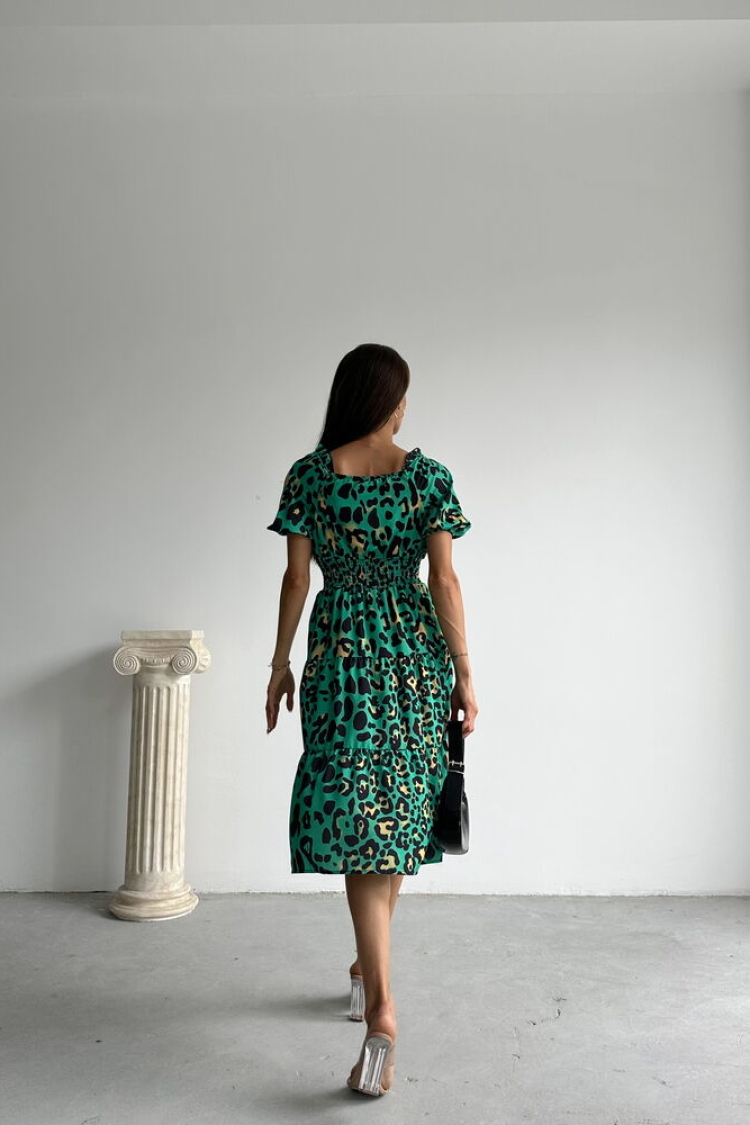 Leopard Patterned Long Dress