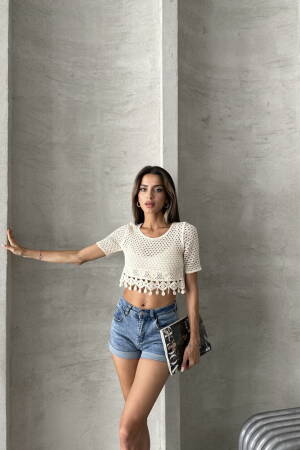 Raw Tasseled Raw Blouse - Brand: Topshow - Women's Clothing Wholesale - Globality Store