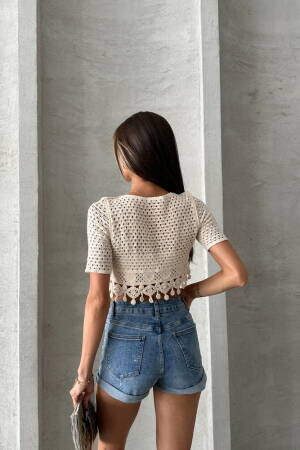 Raw Tasseled Raw Blouse - Brand: Topshow - Women's Clothing Wholesale - Globality Store