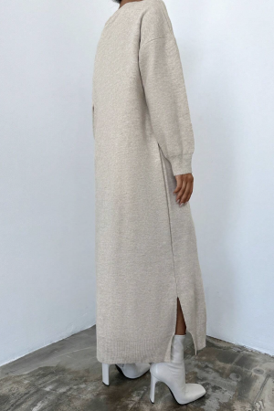 Knitted Stitched Dress - My Fashion - Globality Store - Women Clothes Wholesale Turkey