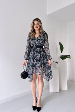 Chiffon Dress - Ezgi Nisantasi - Globality Store - Women Clothes Wholesale Turkey