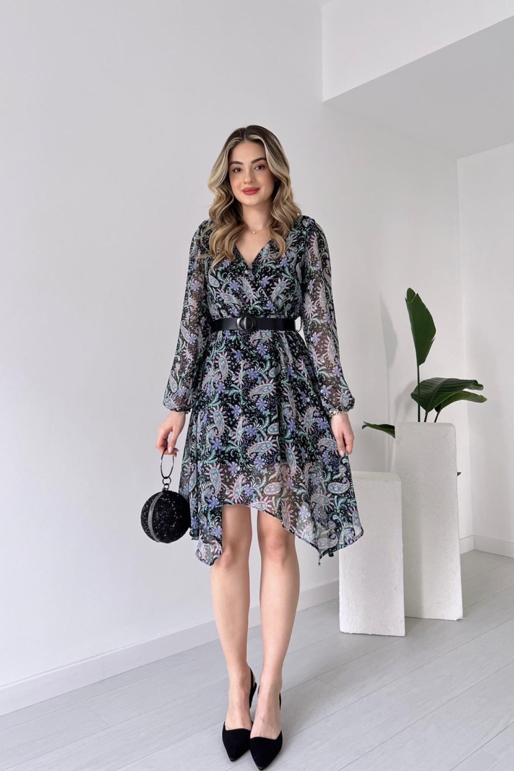 Chiffon Dress - Ezgi Nisantasi - Globality Store - Women Clothes Wholesale Turkey