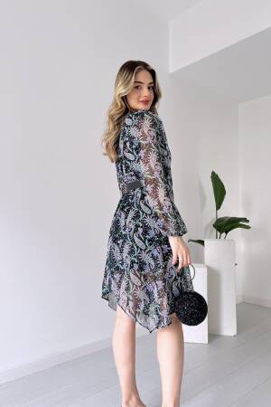 Chiffon Dress - Ezgi Nisantasi - Globality Store - Women Clothes Wholesale Turkey
