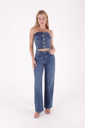 Jeans - Dark - XLove - Globality Store - Women Clothes Wholesale Turkey