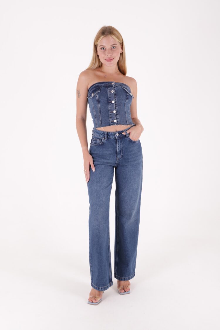 Jeans - Dark - XLove - Globality Store - Women Clothes Wholesale Turkey