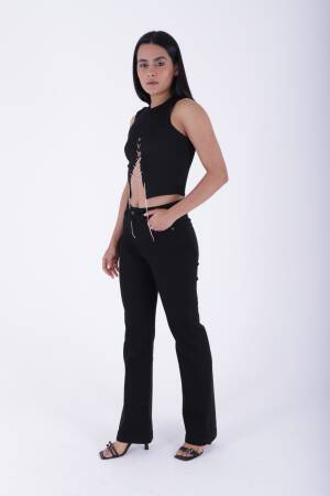 Stitched Leg Wide Leg Relax Jeans - XLove - Globality Store - Women Clothes Wholesale Turkey