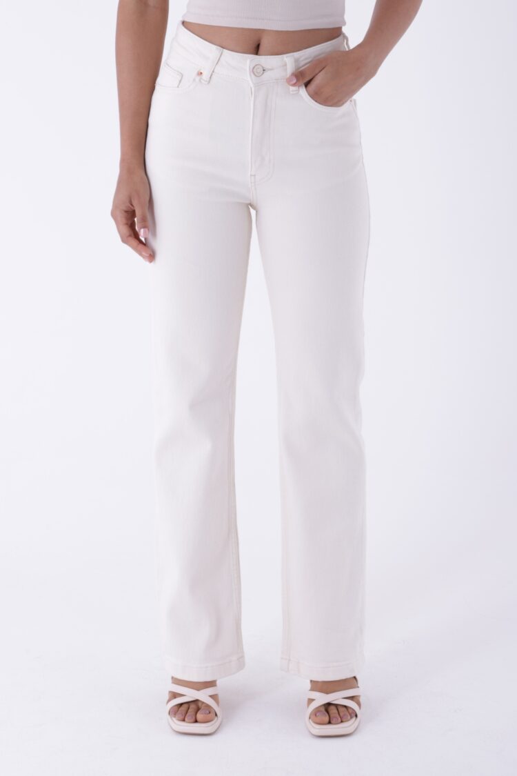 Stitched Wide Leg Relax Jeans