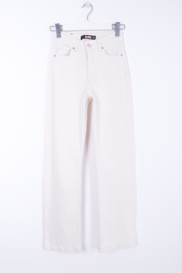 Stitched Wide Leg Relax Jeans