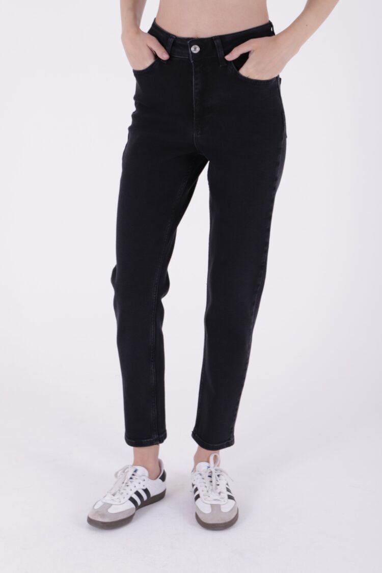High Waist Comfort Slim Ankle Length Jeans