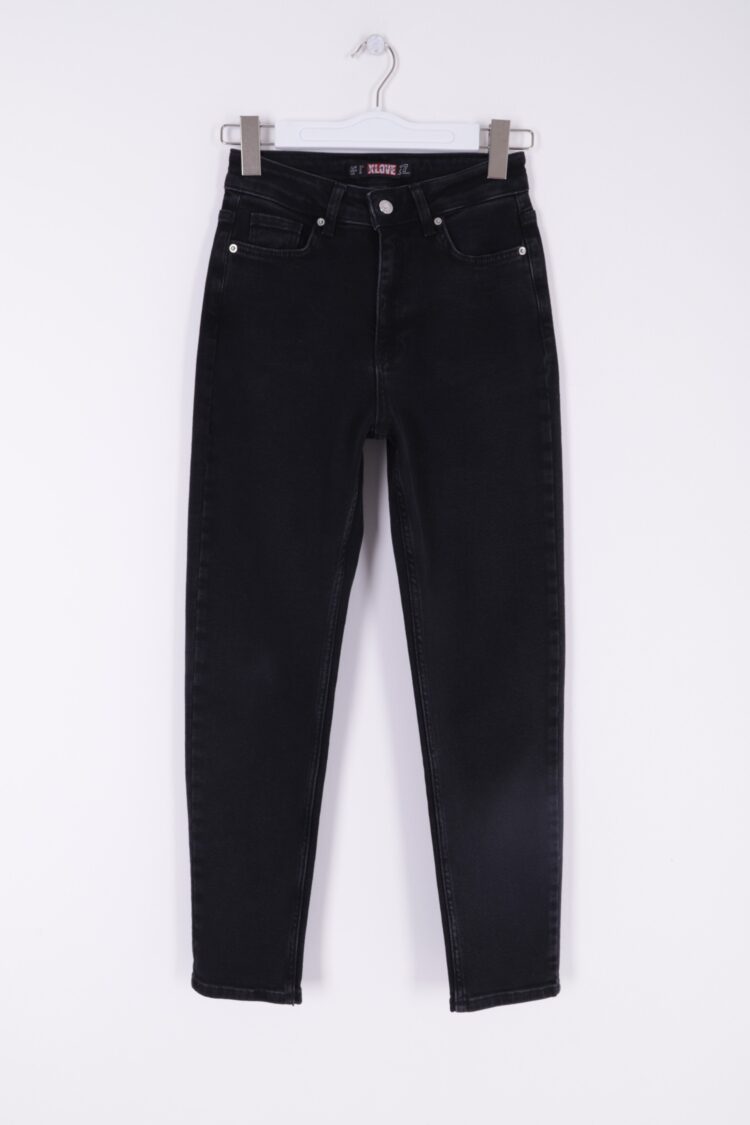 High Waist Comfort Slim Ankle Length Jeans