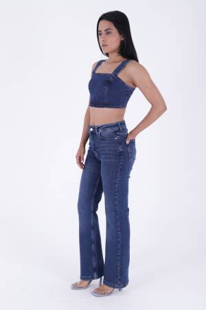 Stitched Wide Leg Relax Jeans - XLove - Globality Store - Women Clothes Wholesale Turkey