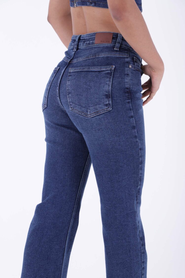 Stitched Wide Leg Relax Jeans