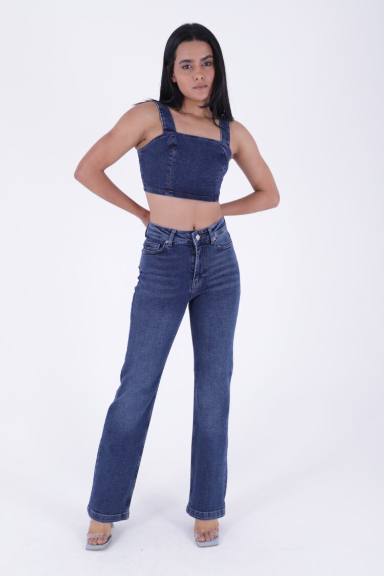 Stitched Wide Leg Relax Jeans - XLove - Globality Store - Women Clothes Wholesale Turkey