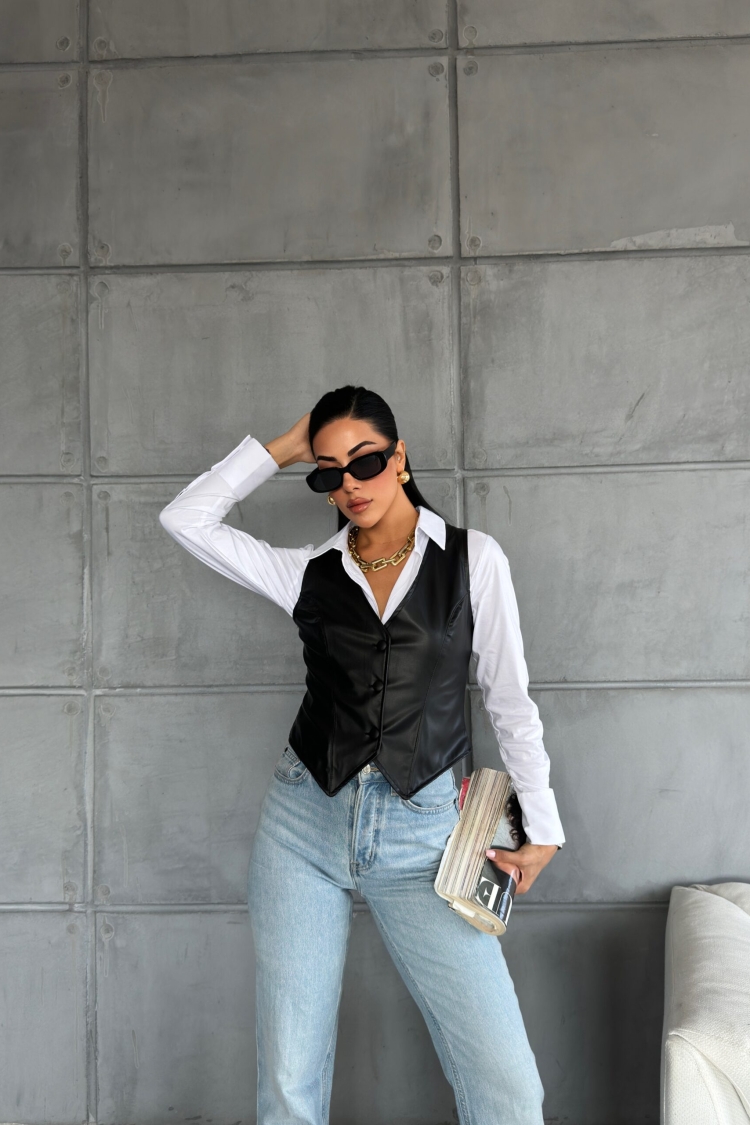 Leather Lined Vest