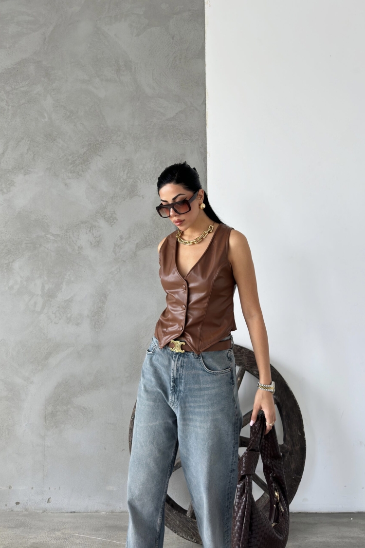 Leather Lined Vest