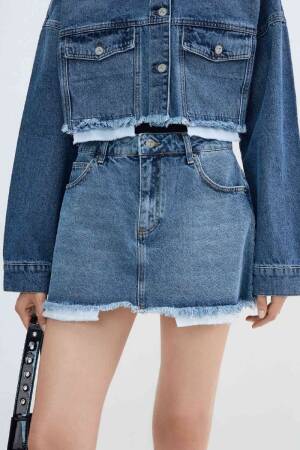 Denim Jacket With Lining Detail - XLove - Globality Store - Women Clothes Wholesale Turkey