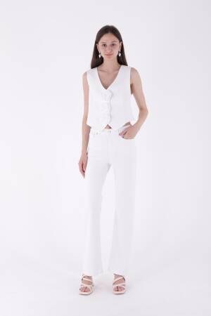 Stitched Leg Wide Leg Relax Jeans - XLove - Globality Store - Women Clothes Wholesale Turkey