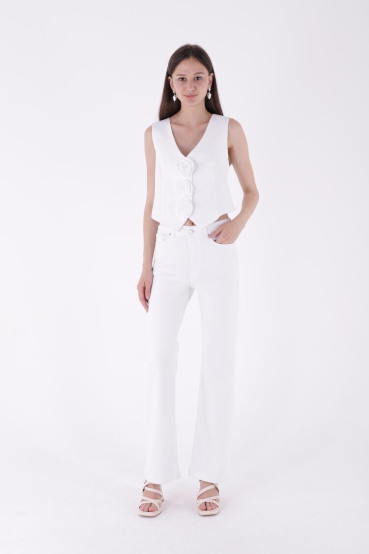 Stitched Leg Wide Leg Relax Jeans - XLove - Globality Store - Women Clothes Wholesale Turkey